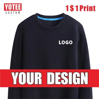 YOTEE autunno e inverno tendenza spessa girocollo LOGO felpa casual sportiva personalizzata per uomo e donna