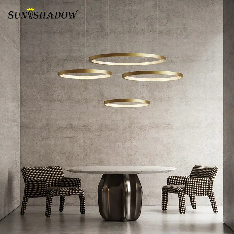 Led Chandeliers Pendant Light Black White Gold Modern Home Pendant Lamp for Living room Dining room Kitchen Bedroom Hanging Lamp