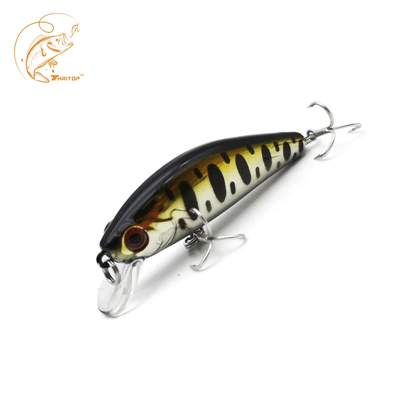 

Thritop New Minnow TP109 Fishing Sinking Bait 6.5g 55mm High Quality Hard Lure Wobbler Bass Artificial Bait Fishing Tackle