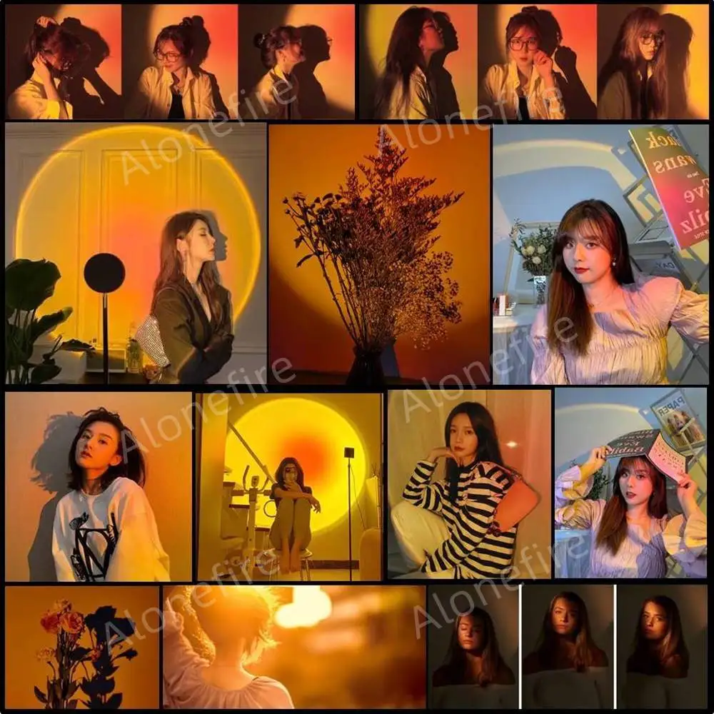 تلسكوبي التكبير مصباح برتقالي مصباح ليد جيب USB الشعلة القابلة لإعادة الشحن في الهواء الطلق الصيد التخييم الصيد التصوير الفوتوغرافي صورة شخصية ملء الضوء #3