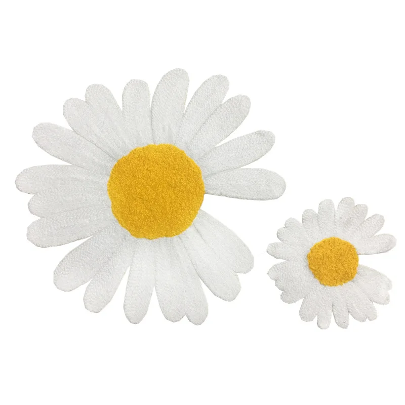 Sequined sunflower cloth stickers decorative clothes pants patch stickers DIY clothing decoration accessories