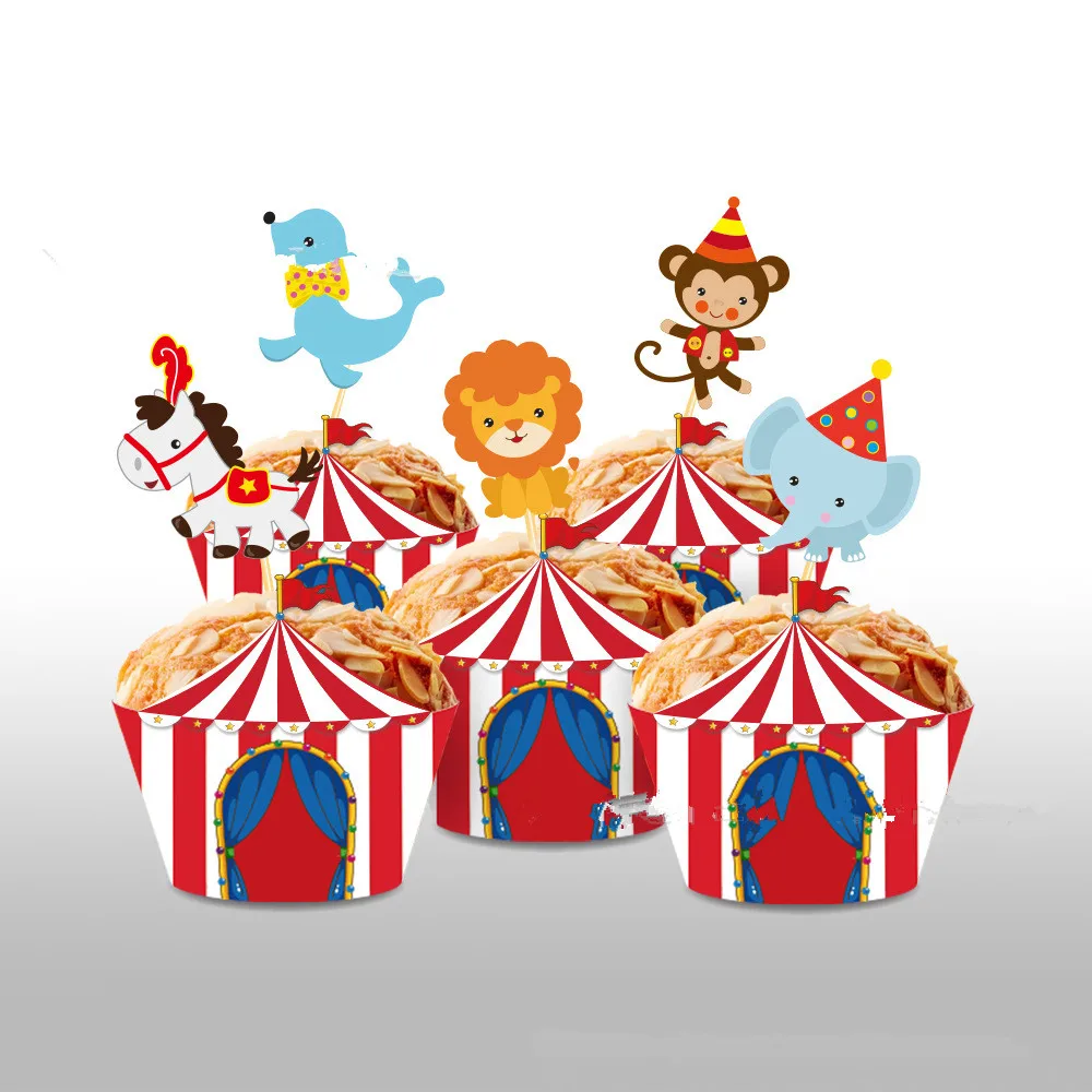 Baby Shower Party Dekorationen Karneval Cartoon Circus Tier Foto Display Hängen Banner Kind Glücklich Geburtstag Partei Liefert – Detail 2