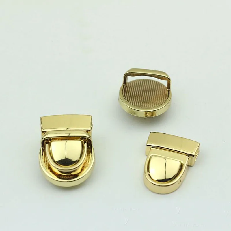 10Pc Metal Press Push Lock Tongue lock Bag Briefcase Spring Lock Snap Decorative Clasps Closure Leather Craft Hardware Accessory