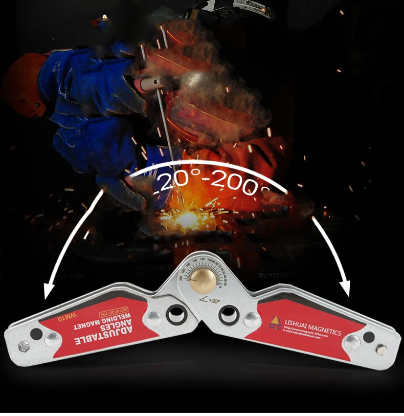 Magnetic Holder Fixator Corner Welding Magnets 20-200 Degree Adjustable Angles Magnetic Clamps Welding Holder WM10