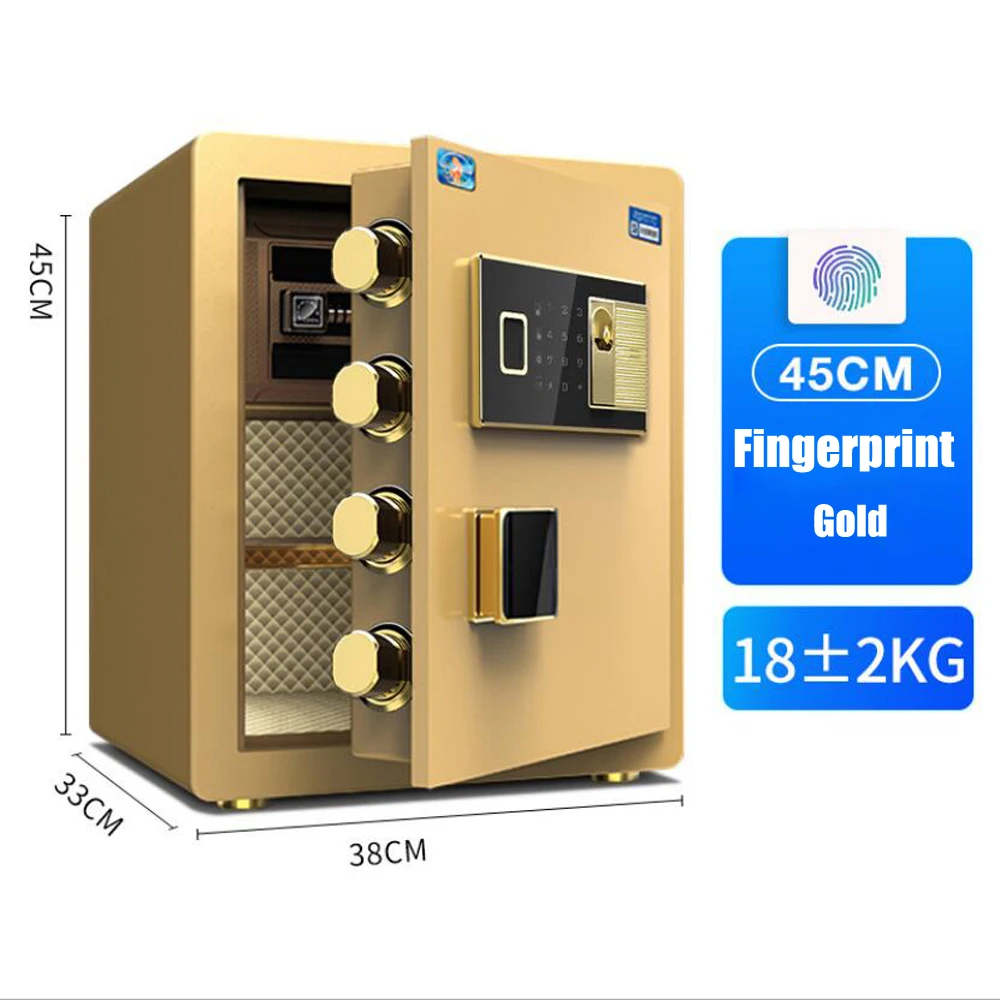 Сейф с защитой от кражи, электронный ящик для хранения, безопасность, хранение денег, ювелирных изделий, коллекция, домашний и офисный ящик безопасности LBXX018