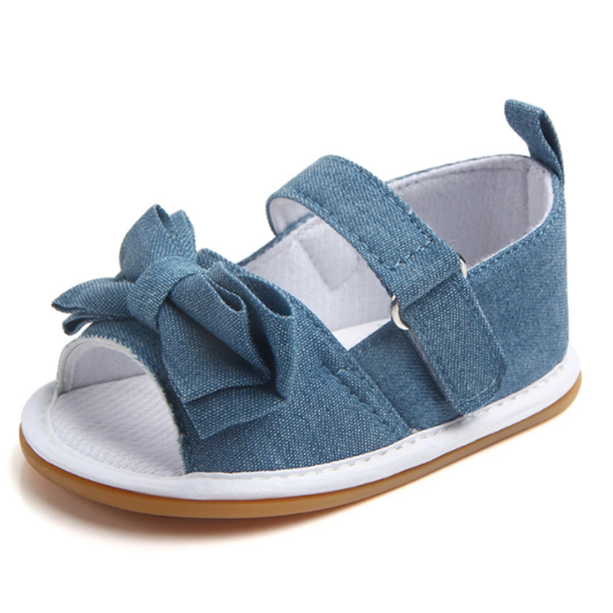 유아 아기 샌들 귀여운 Bowknot 유아 첫 워커 어린이 신발 통기성 안티-스키드 고무 단독 아파트 2020 최신 유행