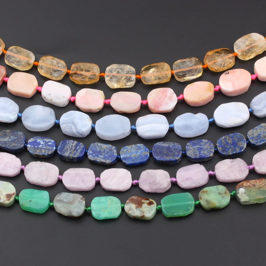 

Natural Lapis Pink Opal Oval Slab Loose Beads Pendant Findings,Middle Drilled Slice Stone For DIY Jewelry Making