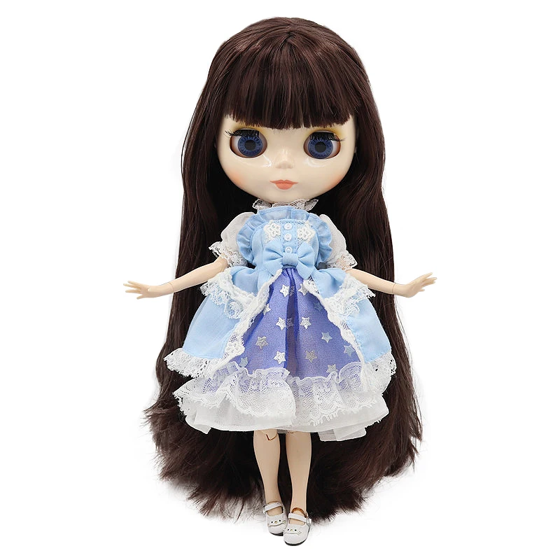 ICY DBS Blyth ตุ๊กตา30ซม.1/6 BJD ของเล่น Joint Body มือ Glossy หน้าใหญ่ผมที่แตกต่างกันสีสีขาวผิวของขวัญ