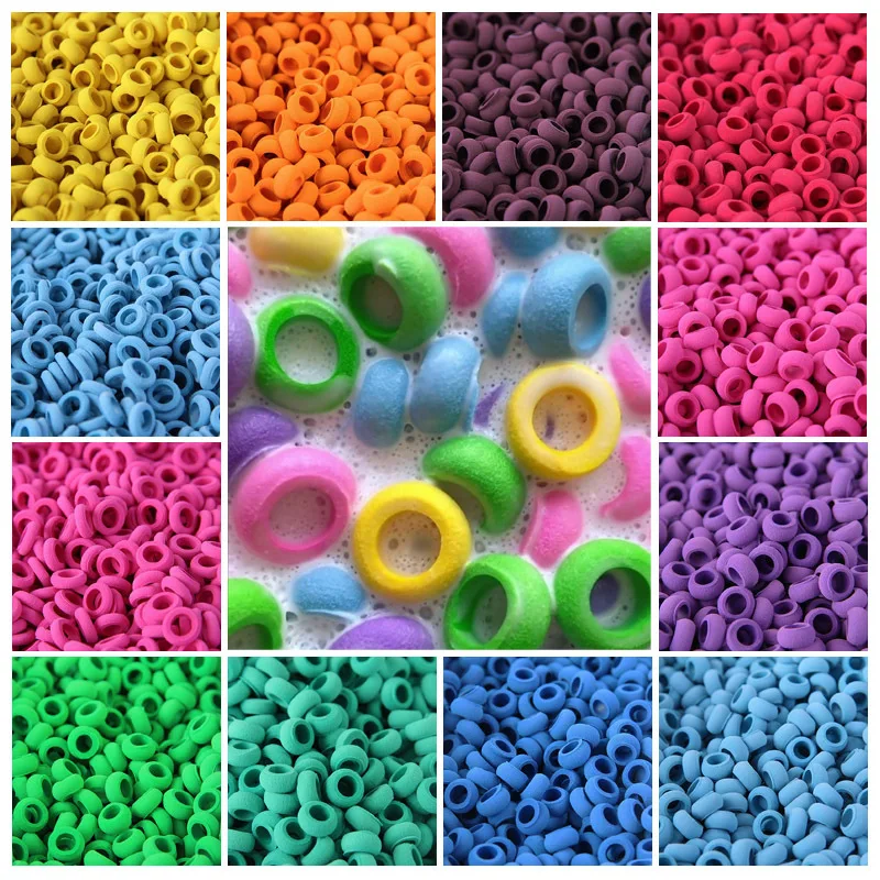 Boxi New Foam Donuts additivi forniture per Slime Sponge Circle Kit fai da te spruzza Filler Decor per Fluffy Cloud Clear Slime