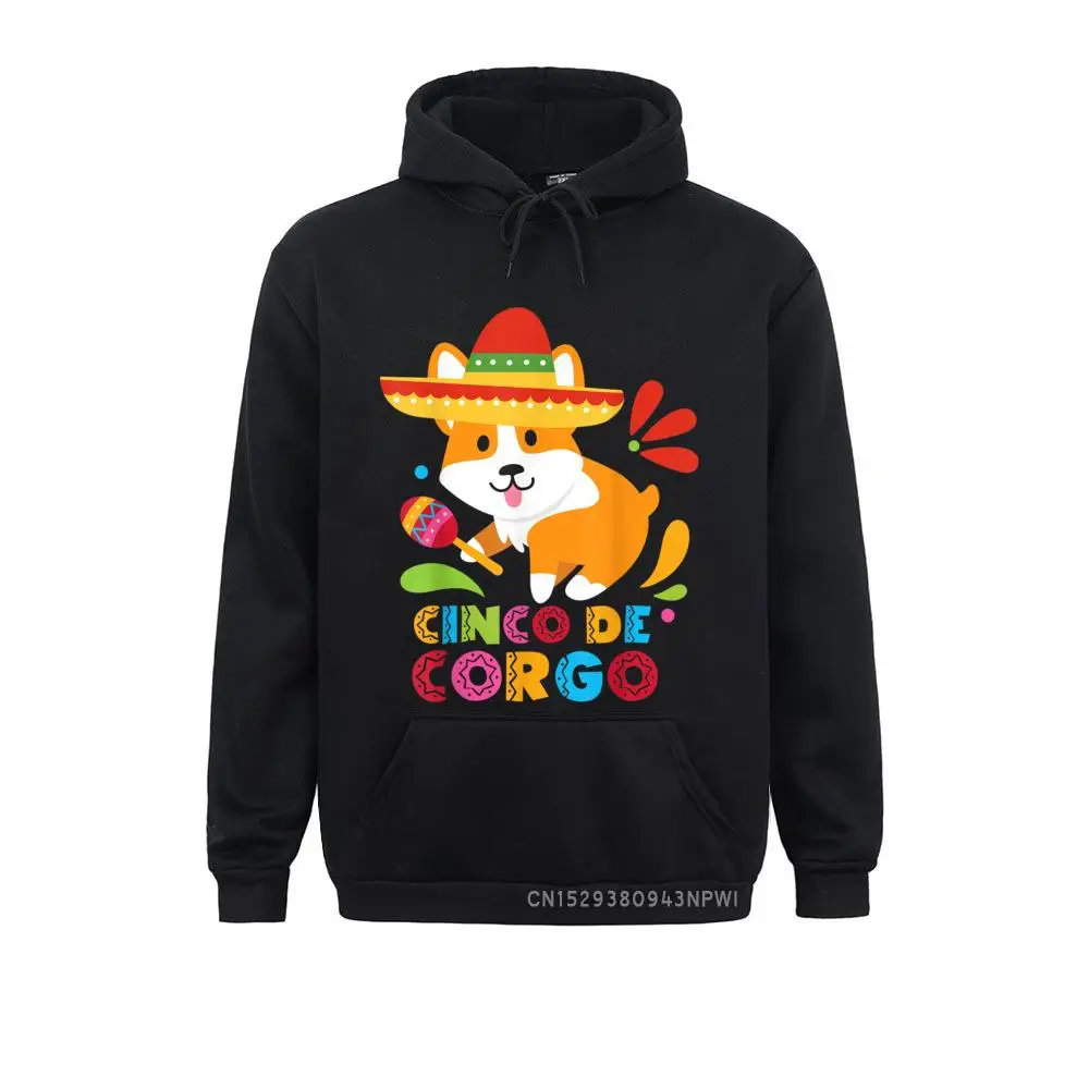 Cinco De Mayo Hoodie Funny Mexican Corgi Cute Dog Lover Corgo Pullover Hip Hop Sweatshirts Funny Women Hoodies Gift