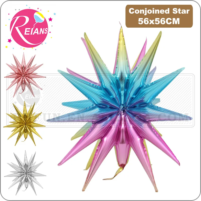 24 Inch Explosion Star Mall Opened Shop Activities Aluminum foil Balloon Bar Baby Shower Birthday Party Decoration Water Drops