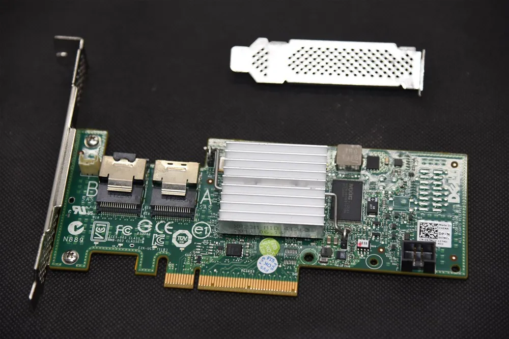 Used original Dell H200 PERC SAS2008 SAS SATA 6Gb PCI-e  8-Port Raid Controller=LSI 9210 9211-8i 047MCV