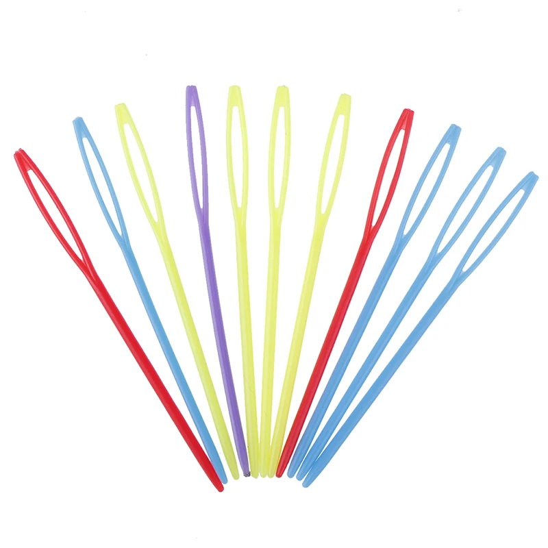 10PCS 7cm /9cm Wool Yarn Needles Plastic Knitting Needles Crochet Hooks Tapestry Children DIY Sweater Weaving Needles Tools