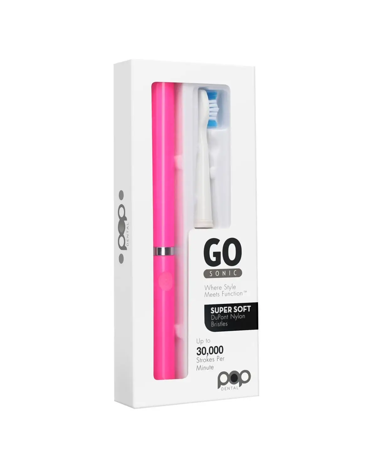 POP Battery Electric Toothbrush Slim Portable Travel Sonic Toothbrush brush head Waterproof colorful For Birthday Gift Couple