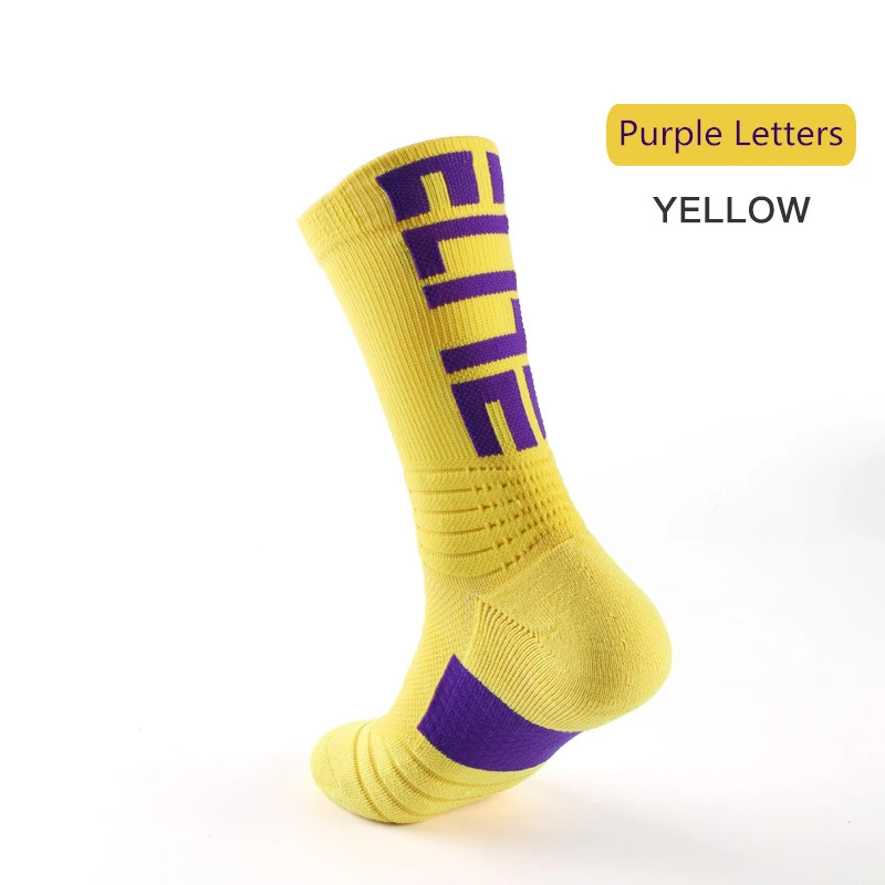 Men\'s Elite Sports Socks Basketball Anti-slip Thickened Terry Damping Anti-shock Socks Knitting Delivery Within 24 Hours