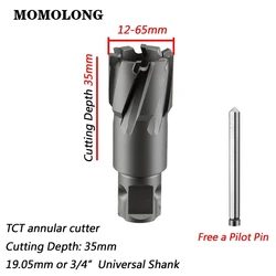 TCT dairesel kesici çapı 12-65mm × 35mm 3/4 
