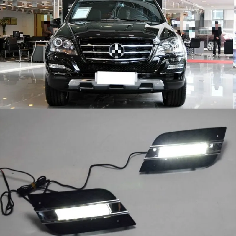 LED Daytime Running Light For Mercedes Benz ML350 W164 ML280 ML300 ML320 2010 2011 Waterproof ABS 12V Car DRL Lamp