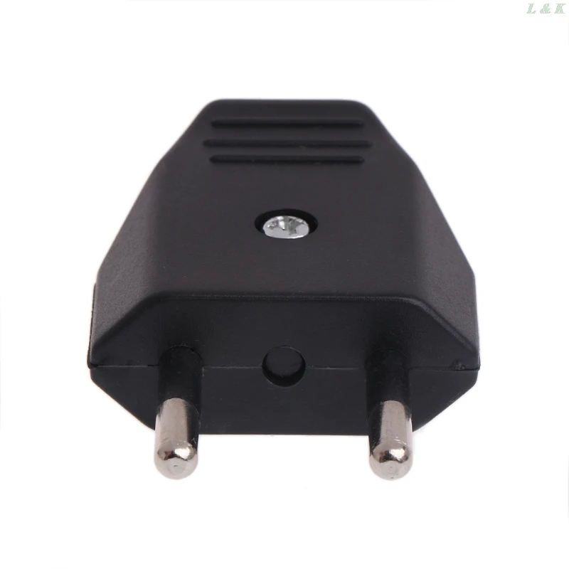 2 Pcs Nuovo Tipo di Tipo Tedesco di Alimentazione Standard Europeo 2 Spille Spine Cavi di Rete 2.5A 220V Contatto Elettrico L29K