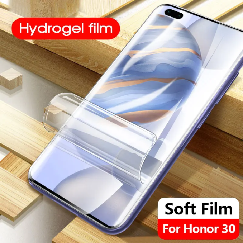 Hydrogel Film For Honor 30 20 10 Lite V30 Pro View 20 V20 30S 20S Screen Protector For Huawei Honor 30 Pro 30Pro Film Not Glass