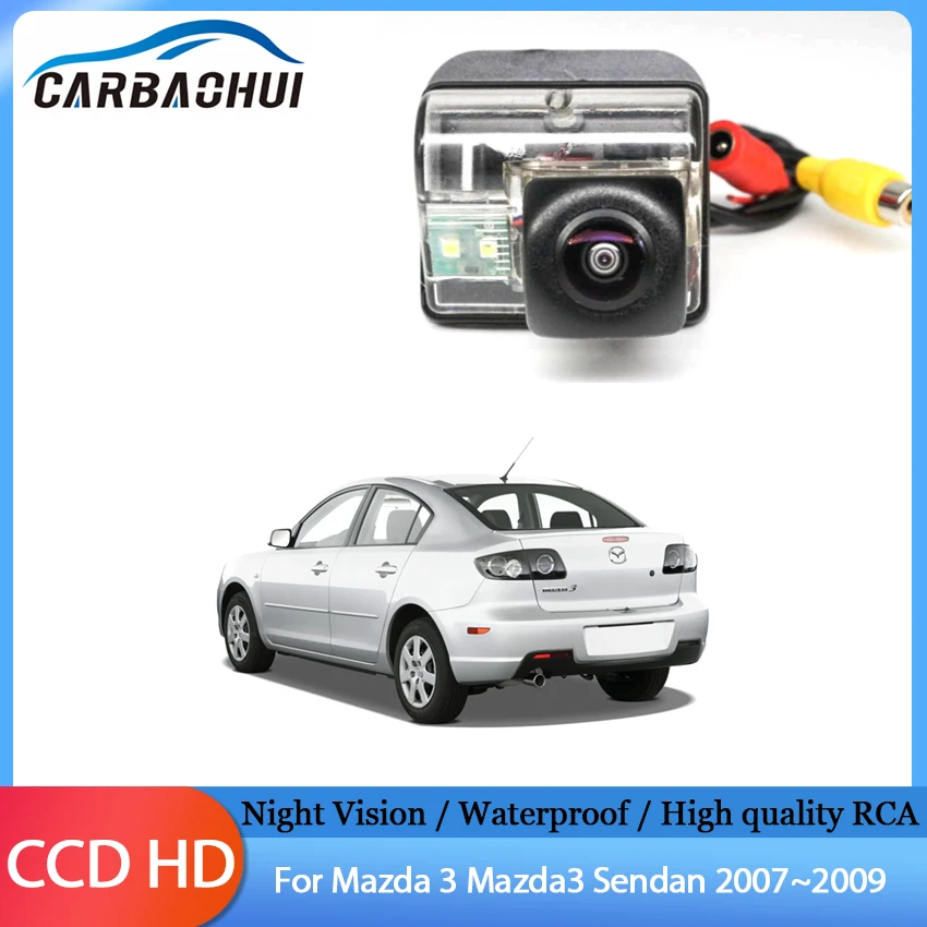 

HD 170 Degree Fisheye Lens Starlight Night Vision Car Rear View Reverse Backup Camera For Mazda 3 Mazda3 Sendan 2007 2008 2009