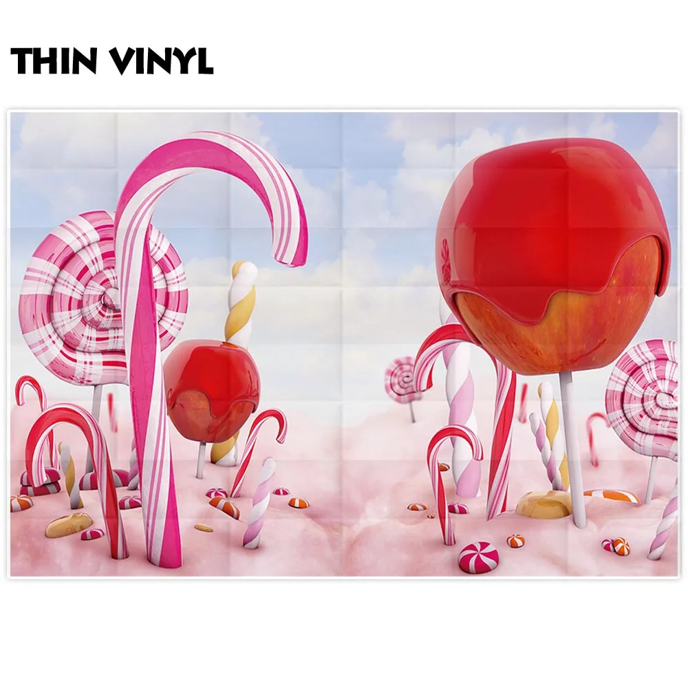 Allenjoy-fondo fotográfico de land bar para niños, piruleta de telón de fondo para baby shower, cartel de cumpleaños, photocall