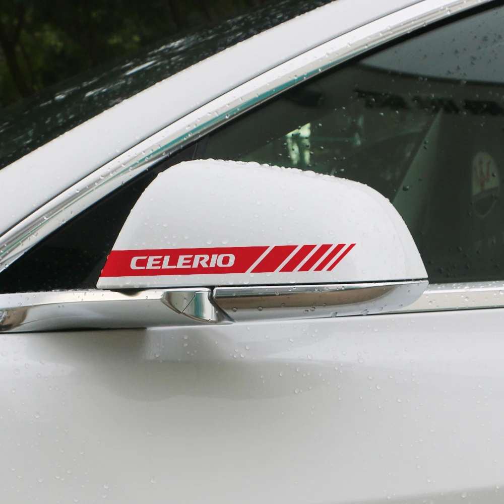 For Suzuki Swift Vitara Jimny Grand Baleno Alto Ciaz Equator Ertiga Ignis Samurai SX4 Car Rearview Mirror Cover Decor Stickers