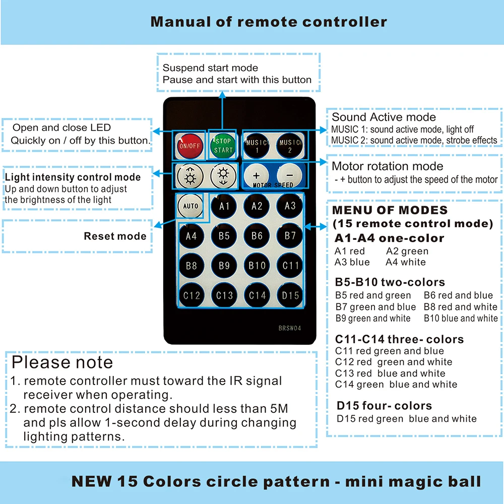 RGBW Party Laser Projector Lighting Music Remote Disco Ball LED Stage Light 15 Patterns For Christmas Home KTV Effect Laser