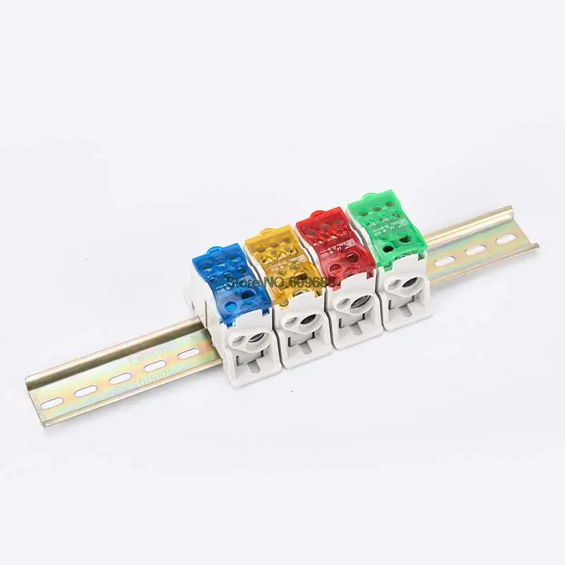 10PCS UKK80A UKK125A UKK160A UKK Terminal Block Din Rail Distribution Box Universal Electric Wire Connector Connection Box