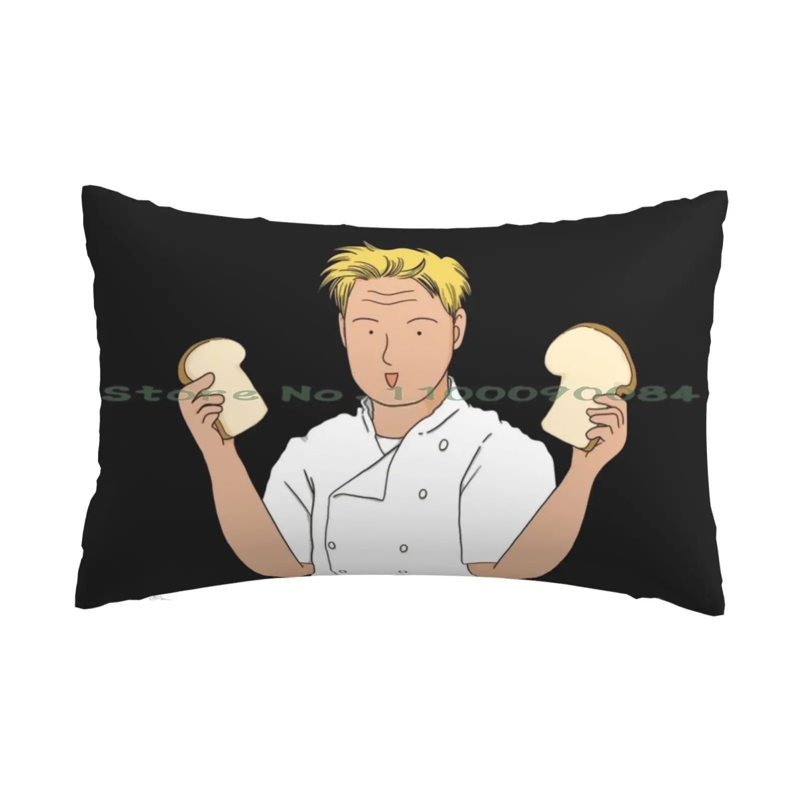 Chef Ramsay 'sandwich Time'-Hell's Kitchen Pillow Case 20x30 50*75 Sofa Bedroom Fanhellskitchen Hells Kitchen Japanese Letter