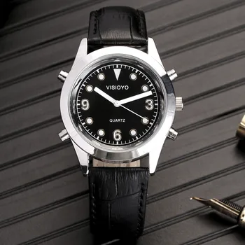 Orologio di conversazione arabo con sveglia, quadrante nero TASB-23ARAB