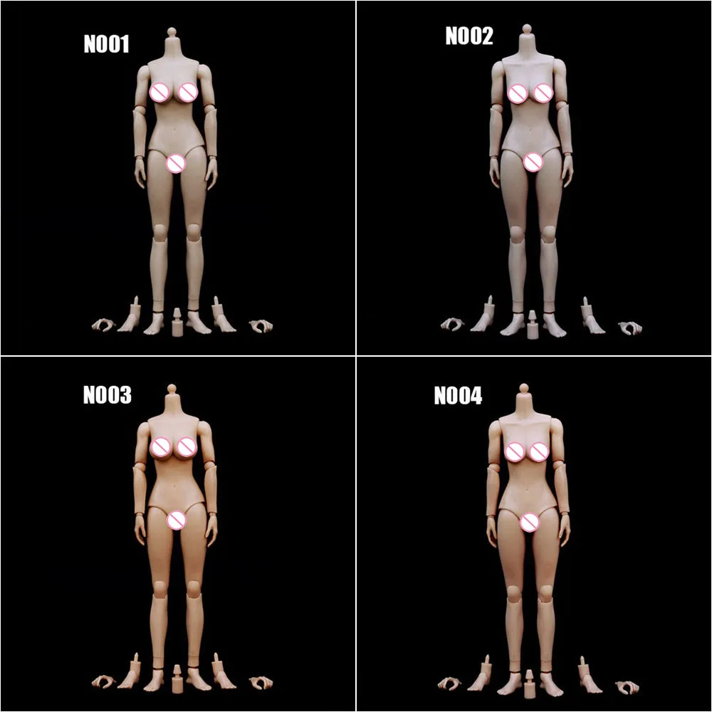 

Аксессуары для женских фигурок в масштабе 1/6, бледная/нормальная кожа, большая/Средняя модель груди, для экшн-фигурки 12 дюймов