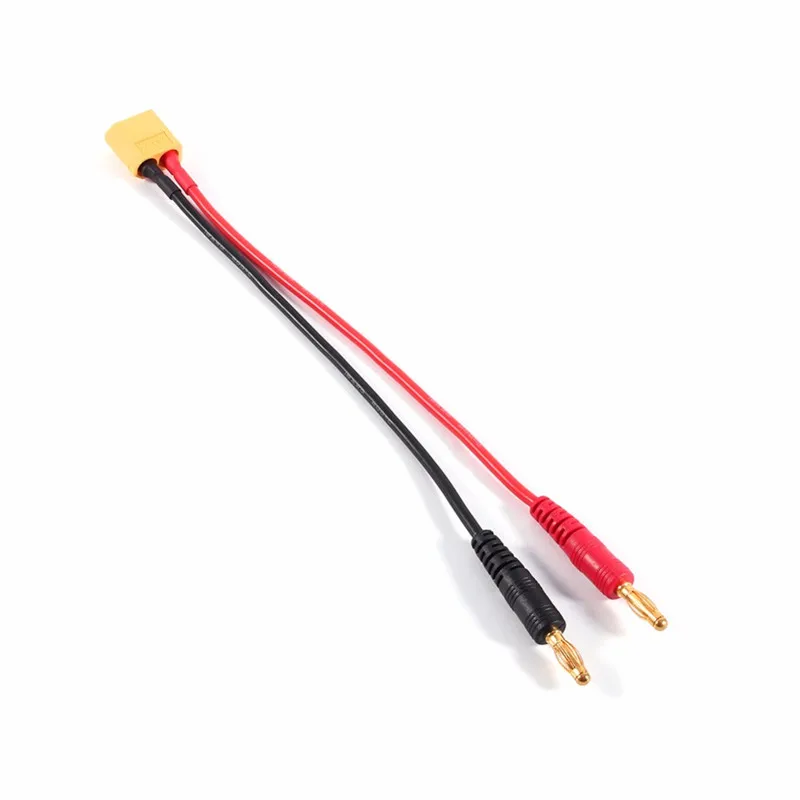 RC XT60 Connector to 4mm Banana Bullet Wire Plug Charge Cable Adapter 15cm 14awg/16awg Silicone Wire Cord New High Quality