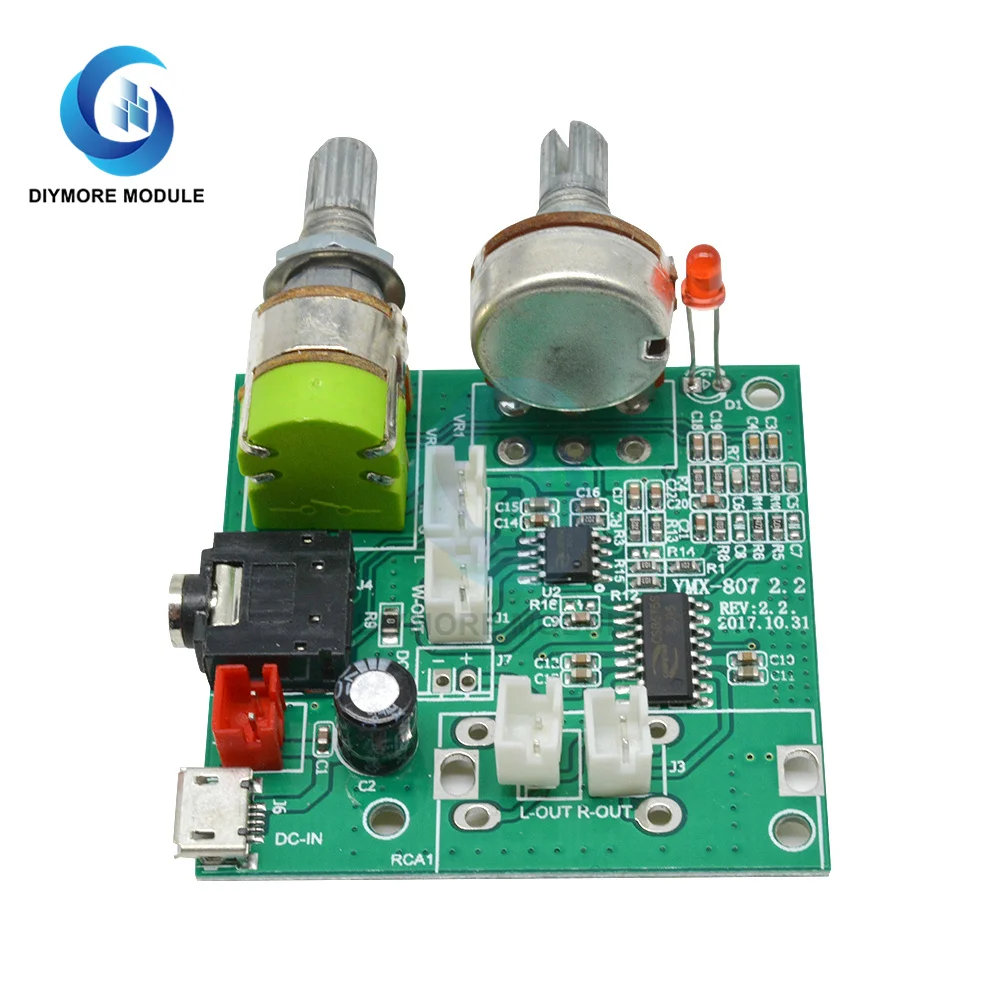 DC 5V 20W 2.1 Dual Channel Audio Amplifier 3D Surround Stereo Digital Power Amplifier Class D Subwoofer AMP Board for Arduino