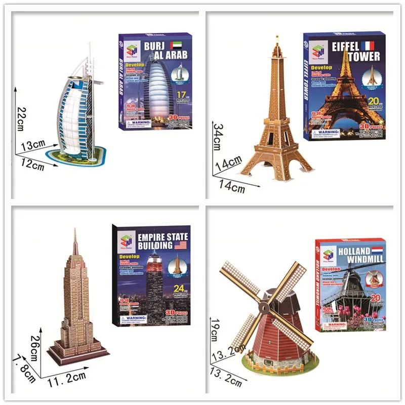 Puzzle 3D Torre Eiffel – Maqueta De 39 Piezas, Fácil Montaje Sin Pegamento, Para Adultos Y Niños +14 Años