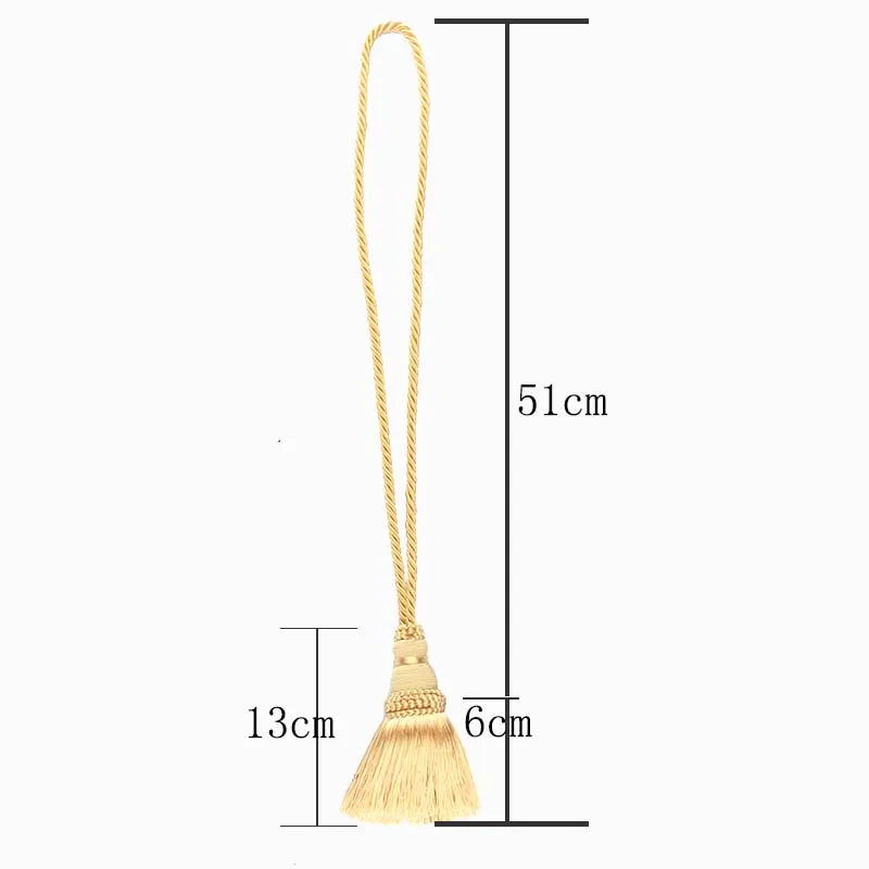 2Pcs Hanging Ball Tassel Curtain Tieback Simple Big Tassels Pendant Home Decoration Single Ball Curtain Rope Room Accessories