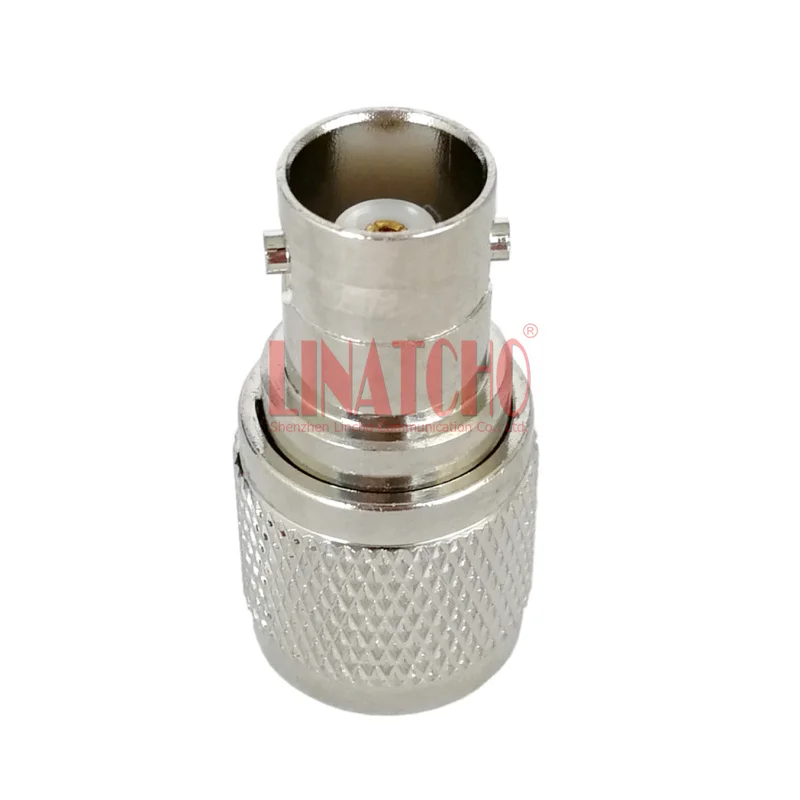 50ohm Copper Nickel Plating Adapter Connector BNC Female to TNC Male Conventor