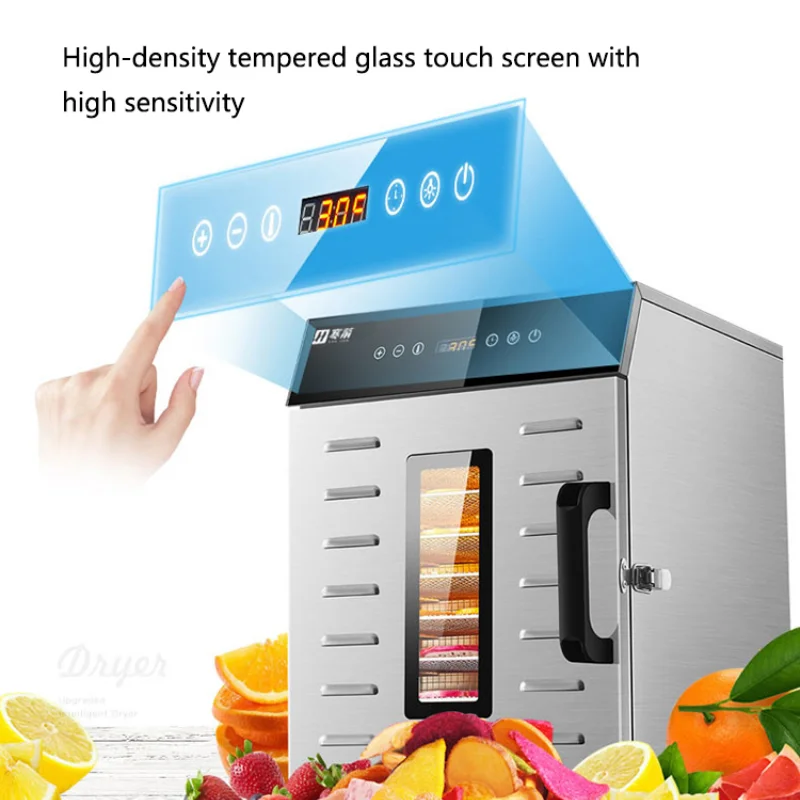 

8Layer Commercial Multifunctional Dried Fruit Machine Household Dryer Fruit Tea and Vegetable Food Soluble Bean Air 400W