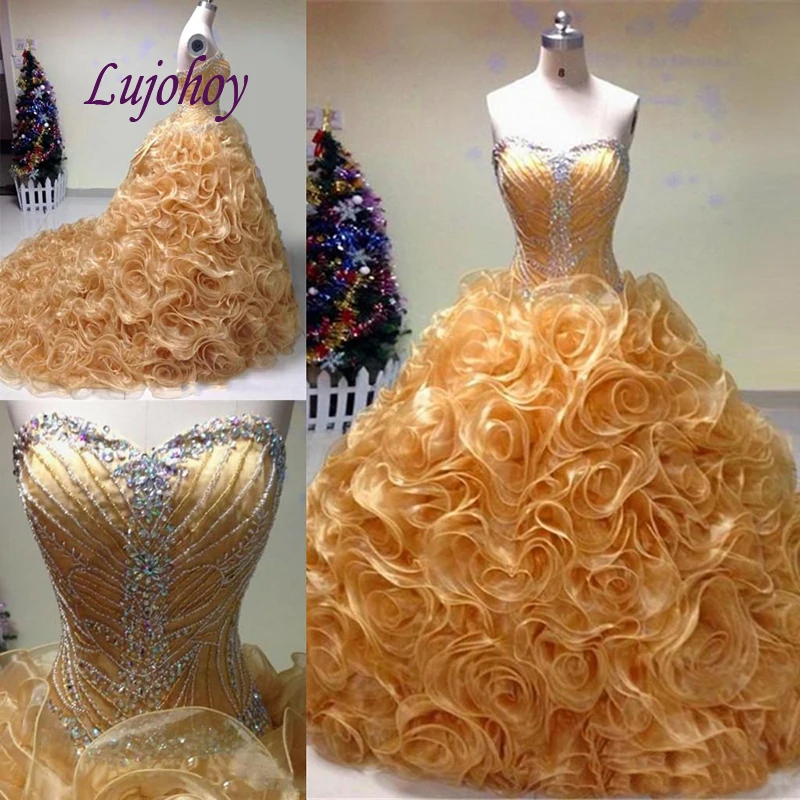 Puffy Quinceanera Jurken Baljurk Prinses Luxe Masquerade Plus Size 15 Jaar Oude Zestien Debutante Sweet 16 Prom Dress