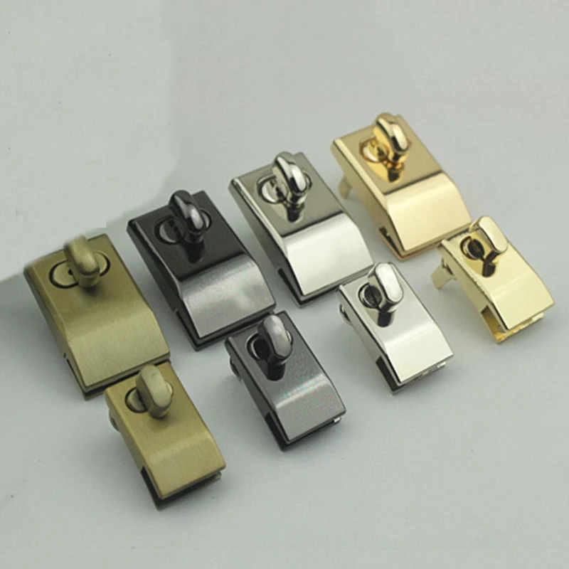 1pcs Metal Square Turn Lock Fashion Twist Lock Clasp for DIY Handbag Bag Purse Luggage Hardware Closure Bag Parts Accessories