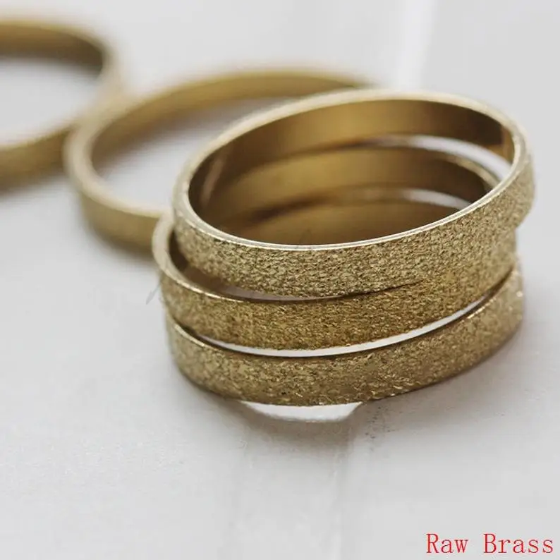 DIY Supply-Solid Brass Finding Stardust CLOSED Round Ring - Link - Loop 20.7mm (3617C)