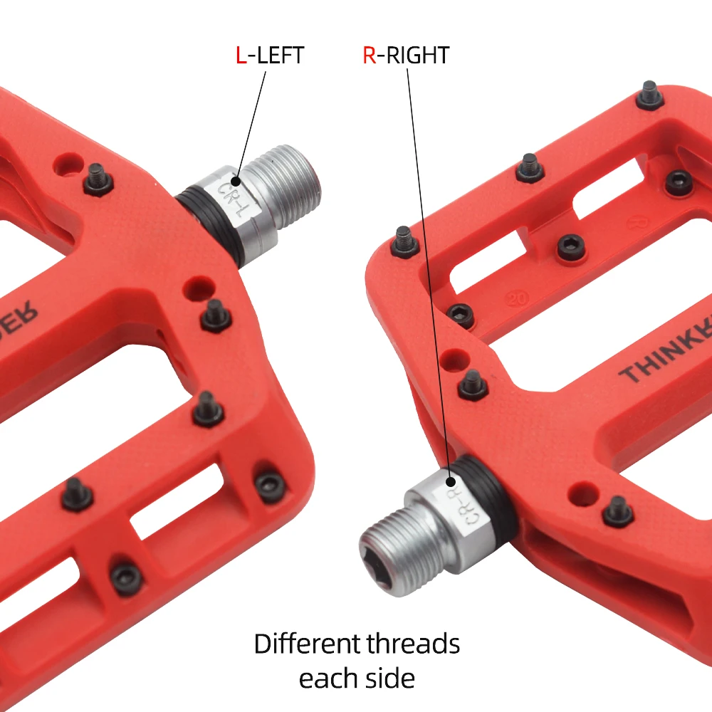 ThinkRider Platte Fietspedalen MTB Road 3 Afgedichte Lagers Fietspedalen Bergpedalen Breed Platform Bicicleta Accessoires
