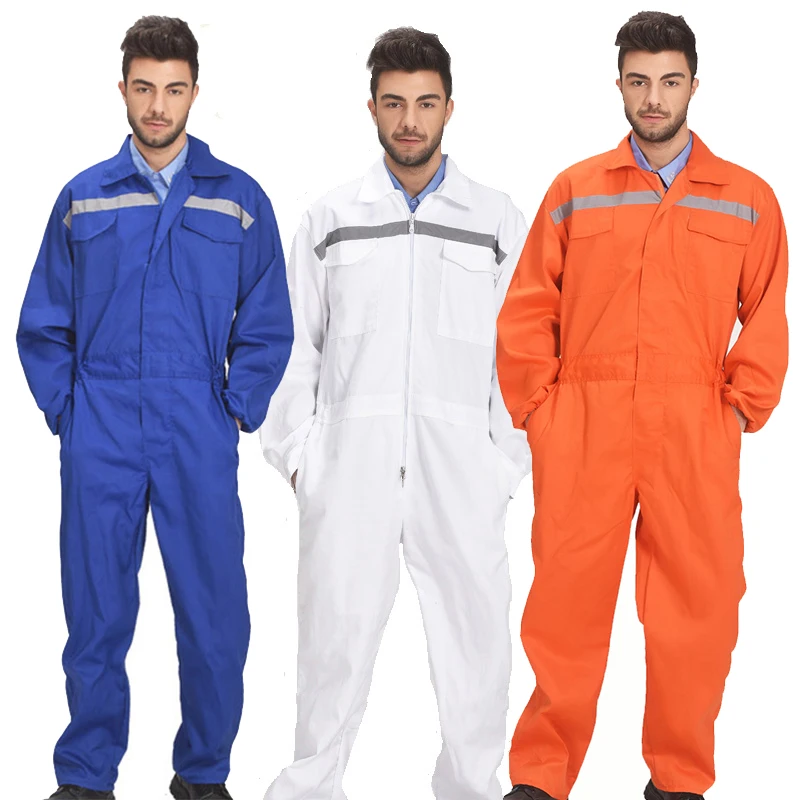 

High Visibility Reflective Workwear Mens Work Coveralls Repairman Auto Repair Mechanics Work Clothing Fast Post