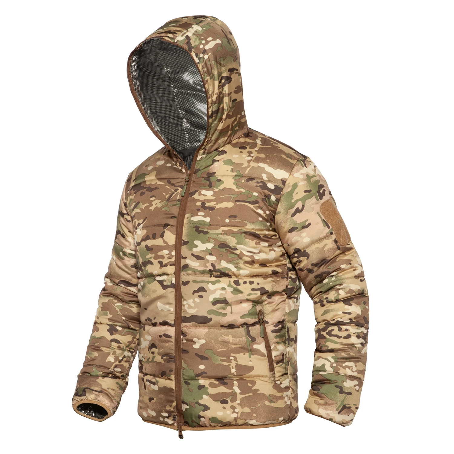 Thermal Reflective Cotton Jacket Tactical Camouflage Cold Warm Coat Outdoor Trekking Hiking Travel Stormsuit Tooling Overcoat