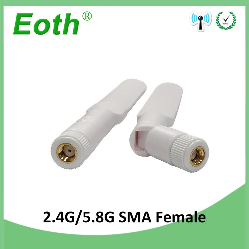 wifi IOT  PBX 2.4GHz 5GHz 5.8Ghz Antenna 8dBi RP-SMA Connector Dual Band aerial SMA female wireless router 2.4 ghz antena 5.8