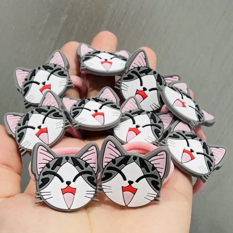 10 stks/set Dieren Chi Kat Haaraccessoires Kinderen Elastiekjes Scrunchies Elastische Haarbanden Meisjes Hoofdband Decoraties Banden