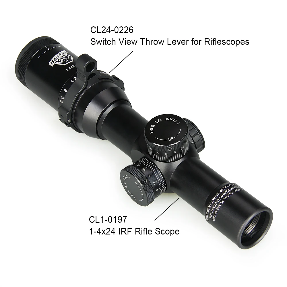 E.T Dragon Black ThrowLever  Hinged Design Fits for 42mm 46mm 48mm Inner Rifle Scope Adjustment Accessories 33-0132