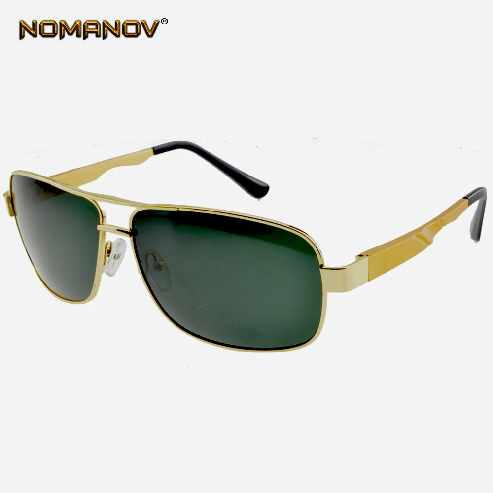 

2019 Nomanov Pilot Designer Comfort Al-mg Myopiapolarized Sunglasses Custom Made Nearsighted Minus Prescription Lens -1 To -6