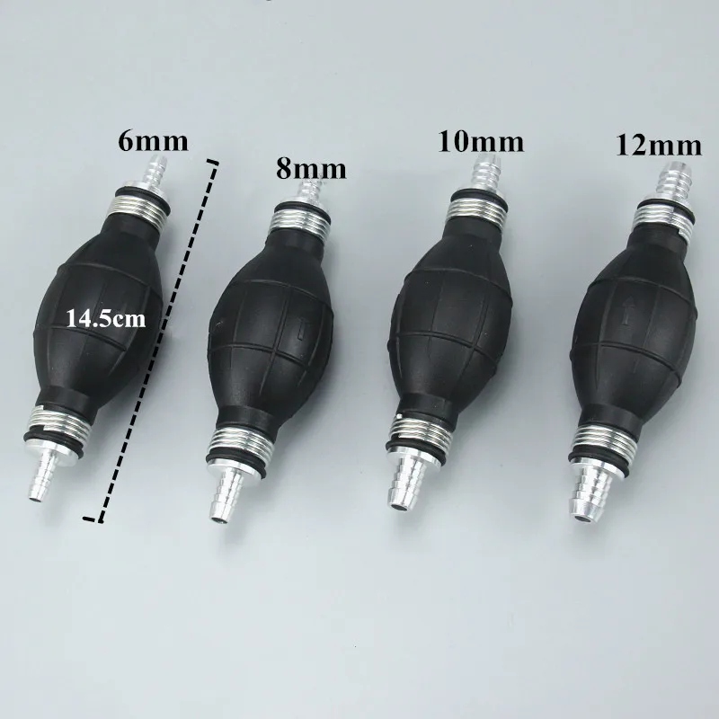 6/8/10/12mm Hand Kraftstoff Pumpe Linie Hand Primer Birne Benzin Diesel Flüssigkeit Öl Gas wasser Transfer Gummi Rohr Aluminium Für Auto Boot – Detail 4