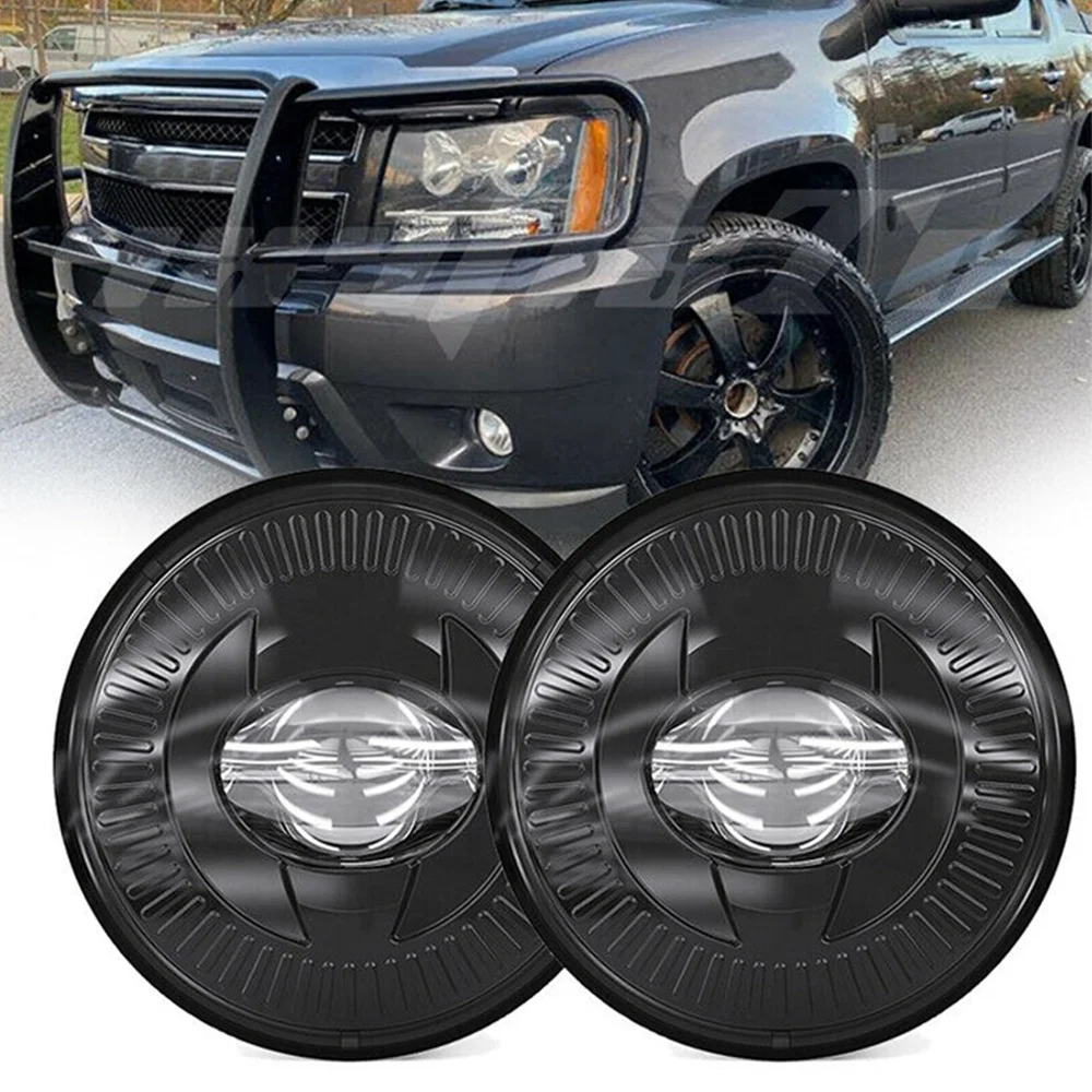 Pair LED Fog Lights Front Bumper Lamps For Chevy Avalanche Suburban Tahoe Yukon Acadia 2007 2008 2009 2010 2011 2012 2013 2014