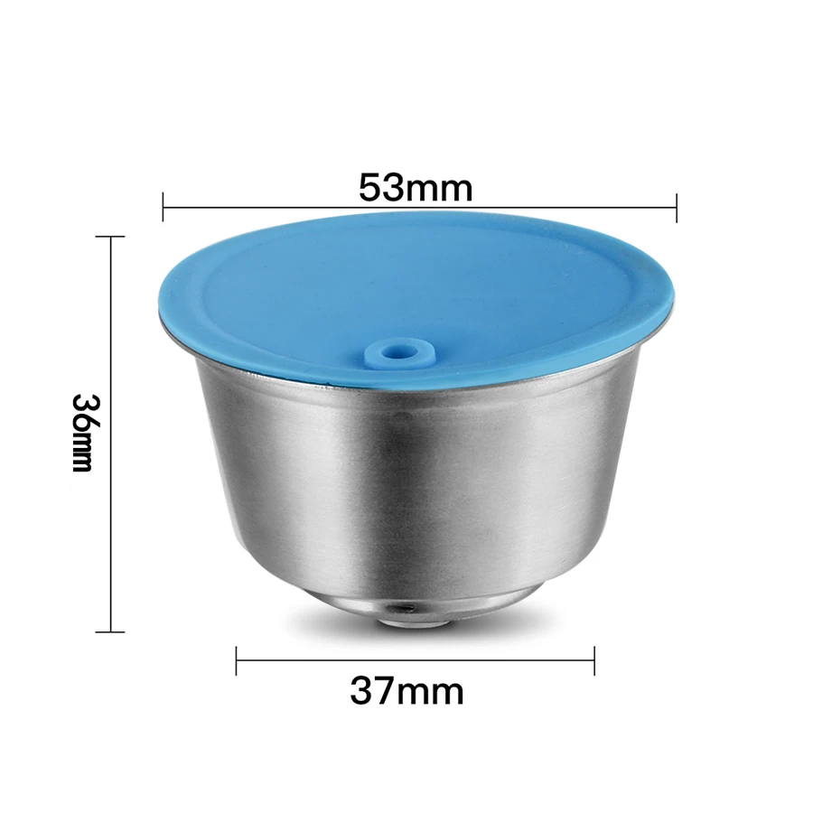 ICafilas STAINLESS STEEL Metal Reusable Dolce Gusto No Cream Coffee Capsule for Nescafe Machine Refillable  Filter Dripper